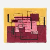 I. Rice Pereira, Composition tapestry, c. 1960, hand-knotted wool