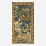 Flemish, Verdure tapestry, hand-woven wool, silk