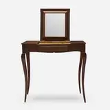 Louis XV, Bonheur-du-jour, walnut, mirrored glass, brass