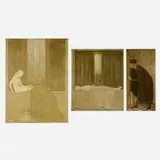 Angelicus Josef Maria Beckert, Romeo and Juliet (triptych), 1928-30, oil on canvas