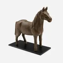 Folk Art, Horse sculpture, carved wood