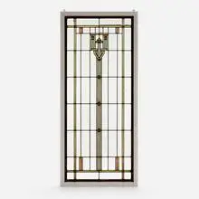 Prairie School, Window, leaded glass, painted wood, oak
