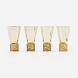 Stuart Devlin, Elizabeth II goblets, set four, 1970, silver parcel-gilt