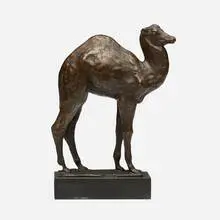 Fosco Martini, Camel, bronze, stone