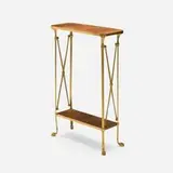 Directoire Style, Hall table, walnut, brass