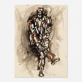 Renato Guttuso, Untitled, ink on paper