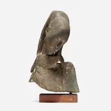 Floriano Bodini, Ristratto di Paola, 1964, bronze, wood