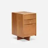 nightstand by George Nakashima, 1973, American black walnut, sold Jul 2016