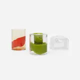 collection of three vessels by Ludovico Diaz de Santillana and Carlo Nason, 1969, glass, sold Jul 2016