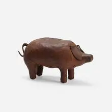 pig by Omersa & Company, hand-stitched leather, sold Jul 2016
