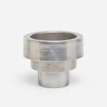 Russel Wright, vase, c. 1930, satin finished spun aluminum