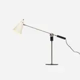 Gilbert Watrous, table lamp, 1950, enameled aluminum, chrome-plated steel, enameled steel