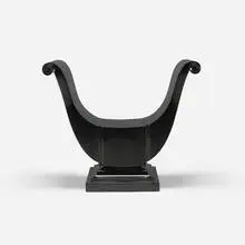 Harlow throne chair by Blackman Cruz Workshop, c. 2000, wood, lacquer, sold Jul 2016