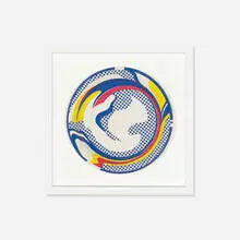 Roy Lichtenstein, Paper Plate, 1969, screenprint on paper plate
