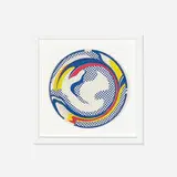 Paper Plate by Roy Lichtenstein, 1969, screenprint on paper plate, sold Jul 2016