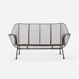 Sculptura settee by Russell Woodard, c. 1965, enameled steel, sold Jul 2016