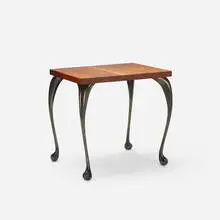 Jordan Mozer, Danieli Dining table, c. 1999 / 2016, mahogany, painted aluminum