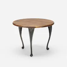 Jordan Mozer, Danieli coffee table, c. 1997, stained walnut, cast and patinated aluminum