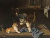 Henriëtte Ronner-Knip, Untitled, oil on canvas 63 x 80cm
