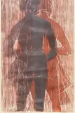 The Bath by Virgil Cantini, 1965, woodcut, offered Mar 2020