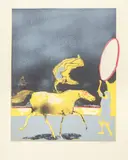 Paul Guiramand, L'Equilibriste (The Balance Artist), color, lithograph on Arches paper