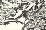 Robert Kushner, Untitled, deckled edge limited edition, lithograph for the Paris Review, measuring 31 by 43 inches