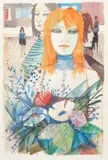 Charles Levier, Femme, 1977 or before, watercolor and gouache