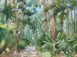Jungle Pattern, 2006, signed lower left by Morgan Samuel Price, oil on artist's board, offered Mar 2020