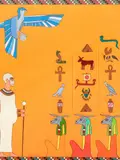Egyptian themed by Paul Wargo, gouache, offered Mar 2020
