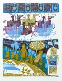 David Weidman, Carousel, 1977, color, serigraph