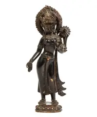 Untitled by Standing Tara, bronze nepalese figure, offered Mar 2020