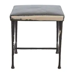 Christian Liaigre for Holly Hunt, Untitled, bronze and leather stool