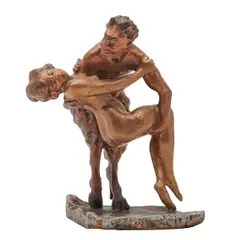 Fritz Bergman Cold, Untitled, bronze satyr
