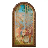 Frank Brangwyn, Fire for Herbst Theater, watercolor and gouache, [approximate dimensions -