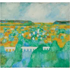 Jan Müller, "Aquaduct Series #2, 150,", oil on canvas, (approximate dimensions - canvas: