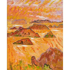 "Apocalypse," by Brian Bradshaw, oil on canvas, [approximate dimensions - canvas: 60 h x 48 w inches], offered Jul 2025