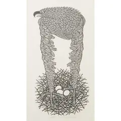 Eagle by Jacques Hnizdovsky, 1968, woodcut, [approximate dimensions -, offered Sep 2025