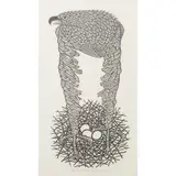Jacques Hnizdovsky, Eagle, 1968, woodcut, [approximate dimensions -