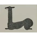 Jacques Hnizdovsky, Llama, 1972, woodcut, [approximate dimensions -