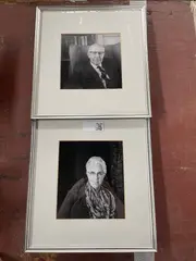 Imogen Cunningham, Portraits of (i) Joseph Gans and (ii) Clara Gans, gelatin silver print, [approximate dimensions -