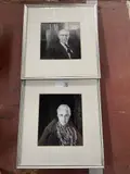 Imogen Cunningham, Portraits of (i) Joseph Gans and (ii) Clara Gans, gelatin silver print, [approximate dimensions -