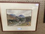 William Baptiste Baird, Sheep on a Path, watercolor, [approximate dimensions -
