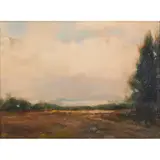 Don Ealy, "Open Sky,", oil on canvas board, [approximate dimensions - board: 9" H x 12" W]