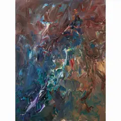Abstract by Ping Chen, 2012, oil on canvas, (approximate dimensions - canvas: 48-1/4 x 36 inches), offered Jun 2025