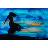 Chris DeRubeis, Cool Breeze, mixed media on metal, [approximate dimensions -