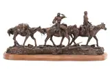 Featured in this lot is this huge by M. Jackson, bronze, offered Jan 2022