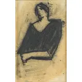 Mario Sironi, Sassari 1885 - Milano 1961 / Busto femminile, 1925 circa, pencil grassa on paper