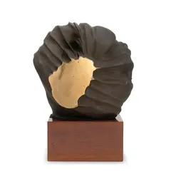 Francesco Somaini, Lomazzo 1926 / Antropoammonite I, 1975, bronze con lucidi parziali