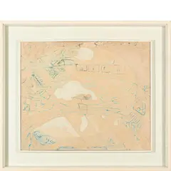 Gastone Novelli, Vienna 1925 - Milano 1968 / Panorama, 1963, mixed media on canvas