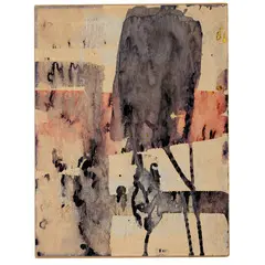 Franz Kline, Wilkes Barre 1910 - New York 1962 / Senza titolo, 1952, mixed media on paper applicata on panel